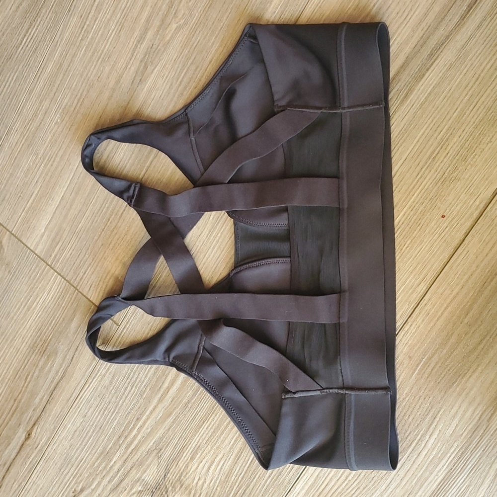 Brooks Black V-Neck Support Sports Bra - Picture 4 of 6